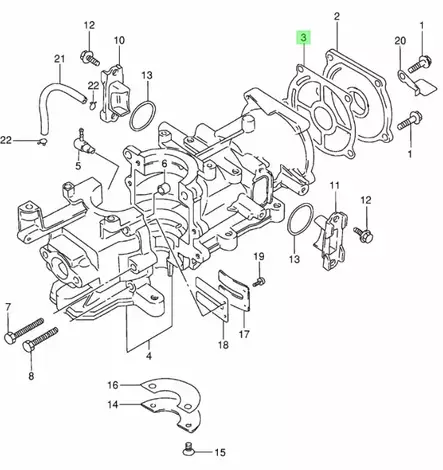 Sylinterikannen Tiiviste/Gasket Cylinder Head Cover Suzuki DT4 - Suzuki osat perämoottorille - 42942 - 2