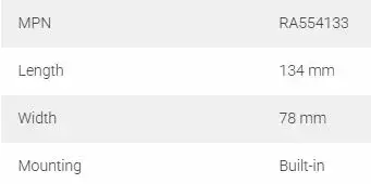 Vedenpoistaja/Bailer Super Max (Inside Mounting) 134X78mm - Purjevenetarvikkeet - 43042 - 2