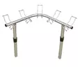 OS ROD HOLDER 5 WAY CORNER RACK STAINLESS STEEL - Säilytystarvikkeet veneisiin - D240972 - 1