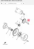 Ratas/Gear Idler 1 Yamaha Moto XG250 Tricker (Starter Clutch) - Yamaha Moto - 33412 - 2