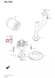 Anturi/Valve Assy Oil Relief Suzuki DF25-DF30 DF60-140hv - Varaosat ja lisävarusteet - 50982 - 1