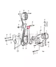 Jakohihna/Belt Volvo Penta B21, B23, B25 AQ120B-AQ151C (463377) - Sisäperämoottorin osat - 51062 - 1
