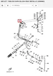 Kaasuvaijerin Pidike/Stay Throttle Wire Yamaha E8D - Varaosat ja lisävarusteet - 52612 - 2