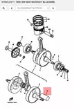 Kampiakselin Tappi/Pin Crank Yamaha Moto SR400/500 XT500 TT500 - Yamaha Moto - 32132 - 2