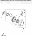 Käynnistysjousi/Spring Starter Yamaha ATV YMF350/450/660 Grizzly - Yamaha Moto - 27032 - 2