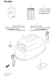 Moottorikopan Kiinnitysremmi/Fastener Suzuki DF2.5 - Suzuki osat perämoottorille - 52522 - 1