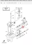 O-Rengas Laakeripukki/O-Ring (6J8) Yamaha 9.9-30hv 2-T - Yamaha varaosat - 52672 - 1