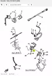 Pidin/Hook Wire Pull (Electronical/Intake) Yamaha 25D 30A 55B - Yamaha muut - 5982 - 2