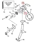 Polttoainepumppu/Fuel Pump Evinrude/Johnson 6-15hv (vanhemmat) - Evinrude/Johnson osat perämoottoreille - 33542 - 1