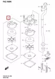 Vesipumpun Korjaussarja/Water Pump Repair Kit DF50 DF60 - Suzuki osat perämoottorille - 50852 - 2