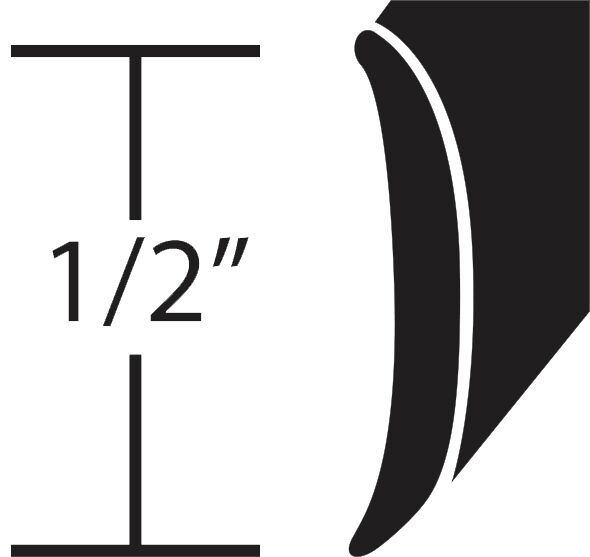 ALUMIINILISTA 1/2' - Veneen kansihelat - M9516018002 - 1