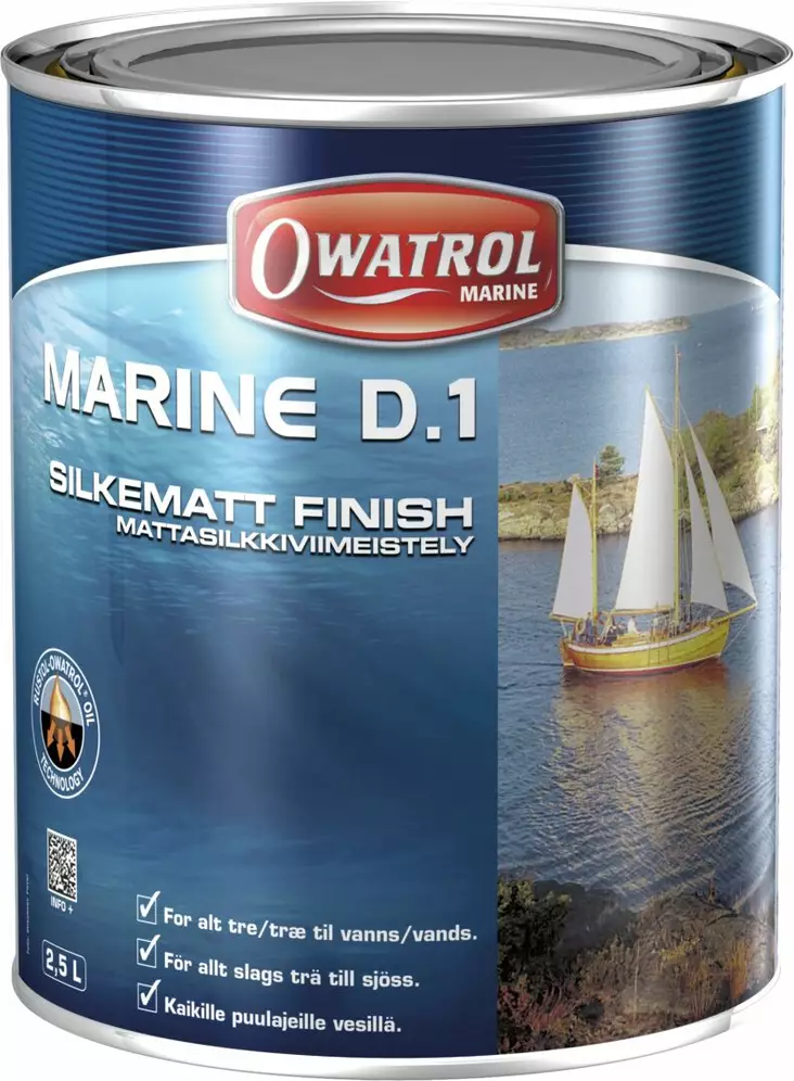 DEKS OLJE D1 KYLLÄSTEÖLJY 2,5 L - Veneenhoitotuotteet ja maalit - M9519318002 - 1