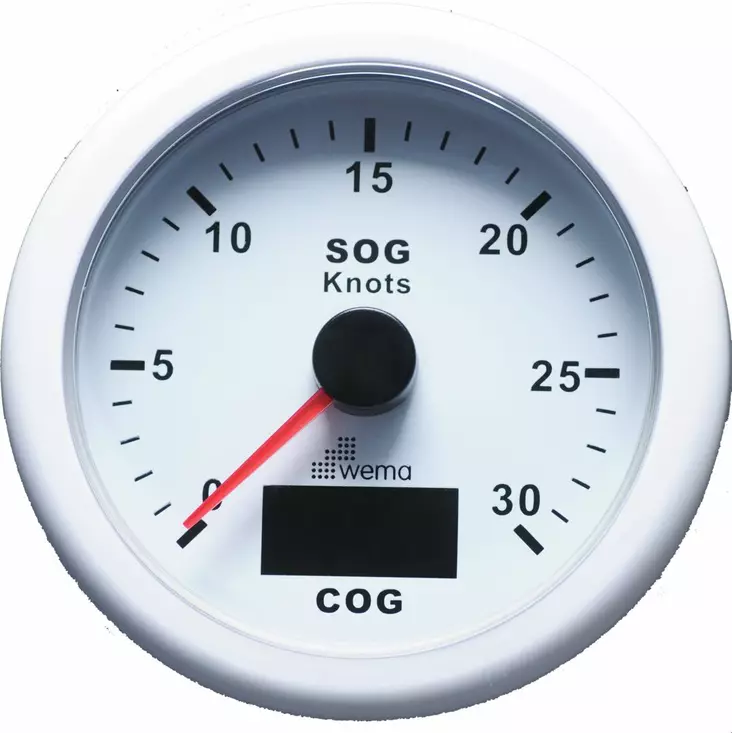 GPS NOPEUSMITTARI 30 s, VALKOINEN - Venesähkö - M9514700702 - 1