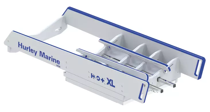 H3O+ XL-KULJETUSRAMPPI SÄHKÖVINSSILLÄ, MAKS. 453KG, VALKOINEN - Veneen kansihelat - M9519037922 - 1