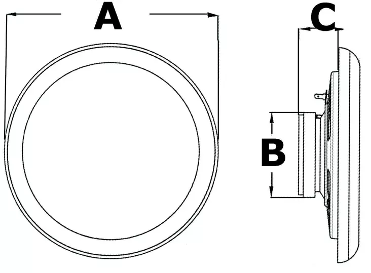 Kaiutin 4'' Marin valk. - Veneaudio - D124492 - 1