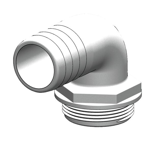 LETKULIITIN 1 1/2' 90 ASTETTA 38MM VALKO - Läpiviennit, letkuliitos ja sulkuhanat - M9515030312 - 1