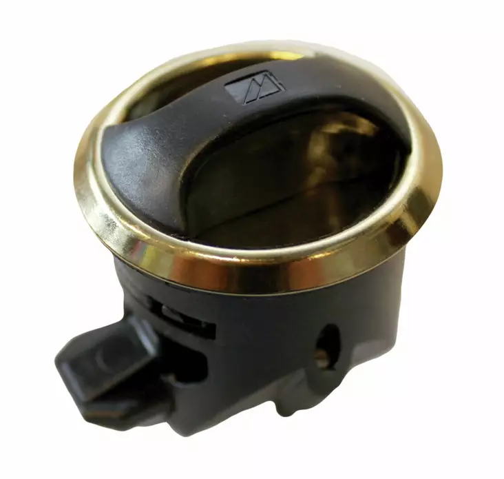 LUKKO NOVIBRA MUSTA/MESS - Veneen lukot ja saranat - M9516030012 - 1