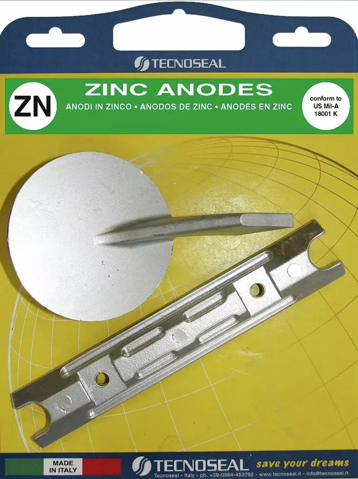 MOOTTORISINKKISARJA YAMAHA 60-90 - Anodit perä- ja sisäperämoottoreille - M9512130132 - 1