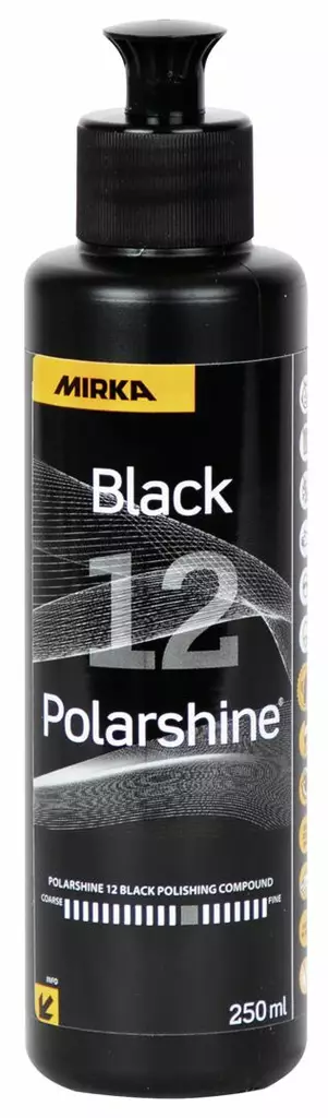 POLARSHINE 12 MUSTA KIILLOTUSAINE 250 ML - Veneenhoitotuotteet ja maalit - M9519401072 - 1