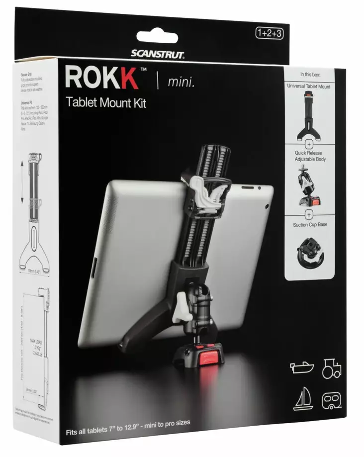 ROKK MINI KIINNIKESARJA TABLETILLE, PINTA-ASENNETTAVA - Meri-VHF-radiopuhelimet ja tarvikkeet - M9514601212 - 1