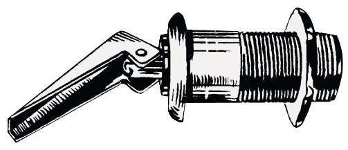 Tyhjennystulppa kumi/nailon 22mm - Läpiviennit, letkuliitos ja sulkuhanat - D124312 - 1