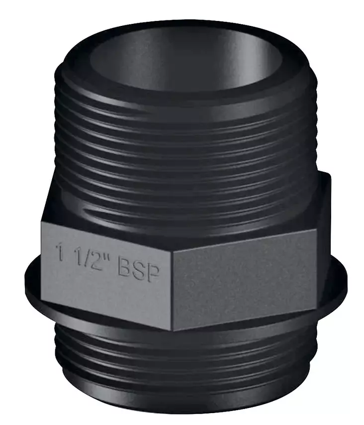 YHDISTÄJÄ UROS/UROS 1 1/2'' BSP, MUSTA - Veneen LVI - M9515030532 - 1