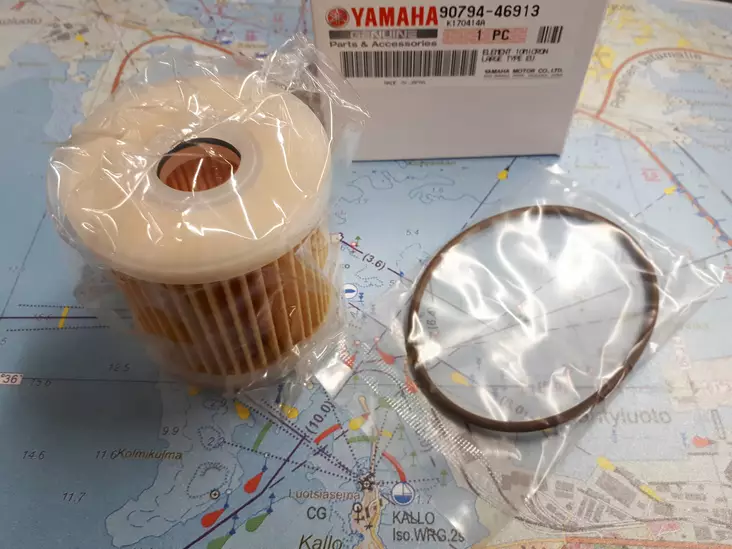 Polttoaineen VARASUODATIN 907 Yamaha 10Micron - Yamaha osat perämoottoreille - 33022 - 1