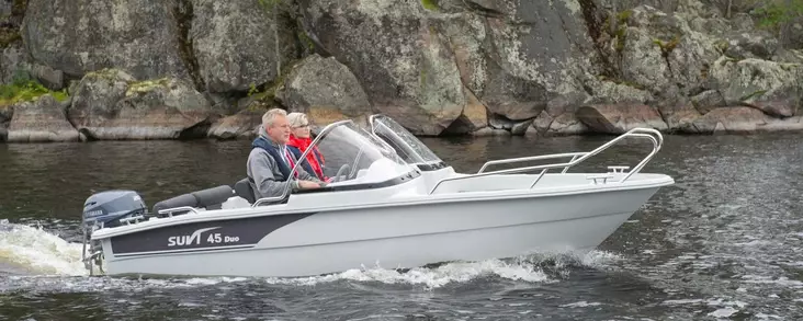 Suvi 45 Duo Pulpettivene Pitkäperä sis. Kölirauta Laminaattisarja - Suvi Lasikuituveneet - 34132 - 1