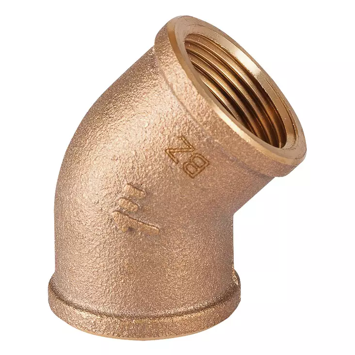 KULMA 45° PRONSSI 1'1/4 NAARAS/NAARAS - Läpiviennit, letkuliitos ja sulkuhanat - M9515015233 - 1