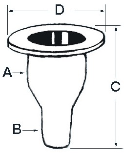 Läpivienti valkoinen muovi 1 - Läpiviennit, letkuliitos ja sulkuhanat - D124183 - 2
