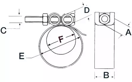 Letkunkiristin vahvistettu94/102mm - Läpiviennit, letkuliitos ja sulkuhanat - D124273 - 2