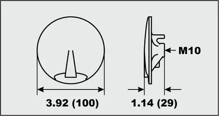 Perf metals anodi evä litteä Yamaha 200-300HP - Anodit perä- ja sisäperämoottoreille - D446723 - 2