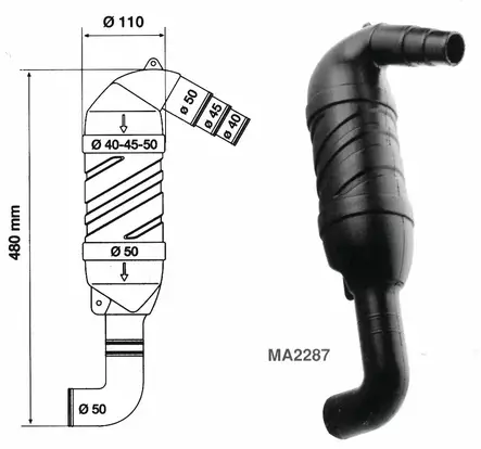 VESILUKKO MUOV. MA2287 - Pakojärjestelmät veneisiin - M9513780113 - 1