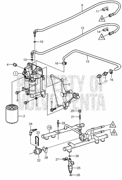 Polttoainesuodatin/Fuel Filter Volvo Penta GXI-Moottorit - Sisäperämoottorin osat - 31883 - 2