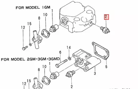 Yanmar Lämpöanturi 60C Thermo Switch GM-sarjalle - Yanmar moottorin alkuperäisosat - 34663 - 2
