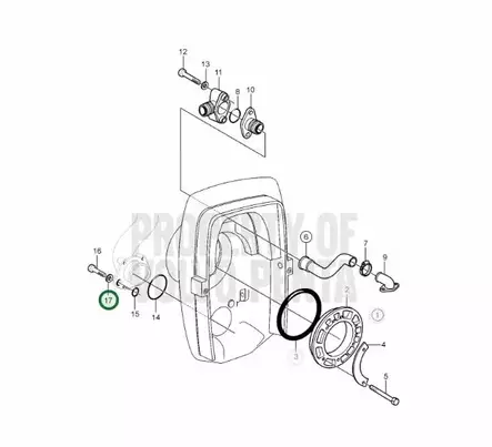 Aluslevy/Washer Volvo Penta (994849) - Sisäperämoottorin osat - 17633 - 2