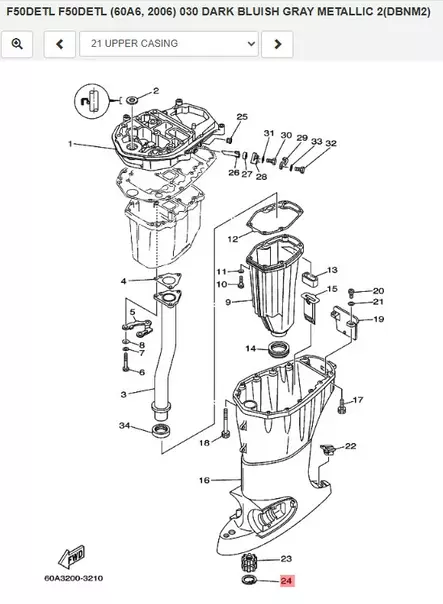 Lukkorengas/Circlip (6A0) Yamaha - Yamaha muut - 50373 - 1