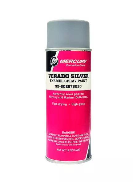 Moottorimaali/Paint V-SLVR Enamel Spray Paint Mercury Verado SILVER - Varaosat ja lisävarusteet - 52633 - 1