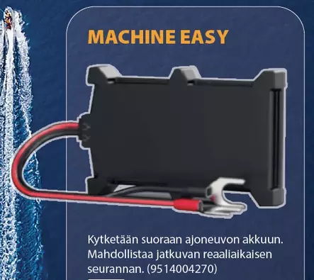 North tracker GPS paikanin Machine Easy, kytketään akkuun - Venesähkö - 52503 - 1
