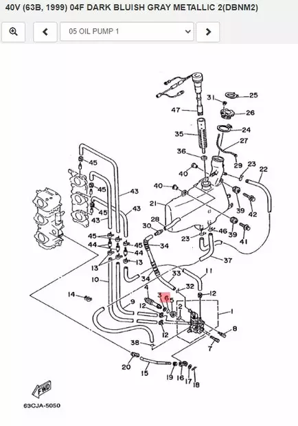 O-Rengas Öljypumppuun/O-Ring Oil Pump Yamaha - Yamaha muut - 11853 - 2