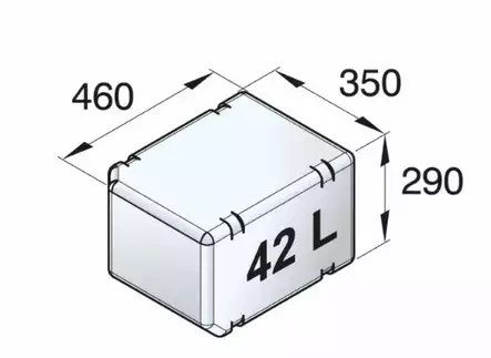 Polttoainesäiliö VETUS Diesel/Septi/Juomavesi muovia, 42 l - Vetus moottorin alkuperäisosat - 30483 - 2