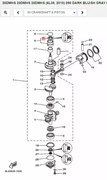 Stefa Kampiakseli/Oil Seal Yamaha 20D 25D/J/N/V 30D - Yamaha muut - 25683 - 2