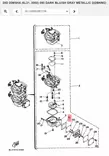 Polttoainepumpun Kalvo/Gasket Body Yamaha 8D 9.9D 15D 20DE 25N - Yamaha muut - 38393 - 2