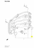 Tiiviste/Gasket Intake Manifold Suzuki DF70A-DF90A - Suzuki osat perämoottorille - 42943 - 2