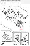 Kaukohallintakaapelin Pidike/Bracket Remote Control Yamaha 25J 30D - Varaosat ja lisävarusteet - 52593 - 1