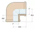 KULMA 90° PRONSSI 1' NAARAS/NAARAS - Läpiviennit, letkuliitos ja sulkuhanat - M9515015203 - 3