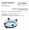 Sea Water Strainer Cover Kit Volvo Penta - Sisäperämoottorin osat - 24133 - 2