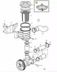 Sea Water Strainer Cover Kit Volvo Penta - Sisäperämoottorin osat - 24133 - 3