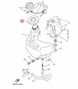 Tankin Tiiviste/Gasket Cap 1 Yamaha 3A Malta/F4A - Yamaha muut - 38453 - 2