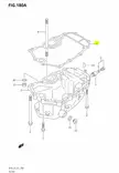 Tiiviste/Gasket Oil Pan Suzuki DF40 DF50 - Suzuki osat perämoottorille - 41233 - 2